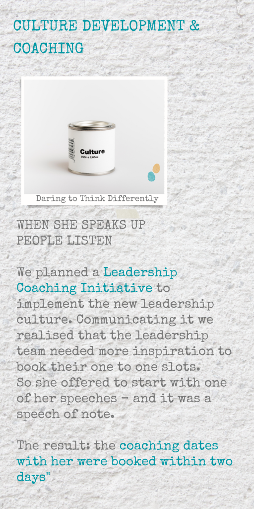 comment to her keynot: we she speaks up people listen